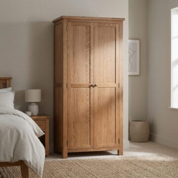 Wynyard Rustic Double Wardrobe