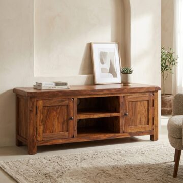Montego Sheesham 2 Door TV Cabinet 135cm
