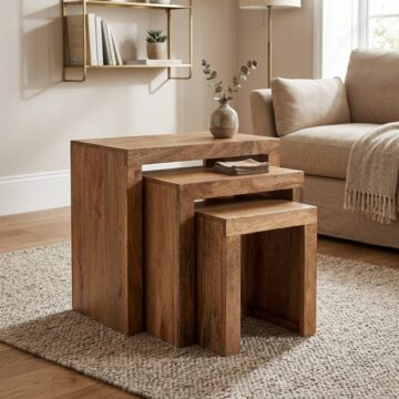 Shimla Mango Mango Nest of Tables | Assembled