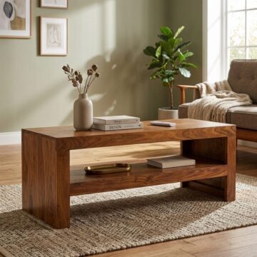 Shimla Sheesham Petite Coffee Table | Assembled