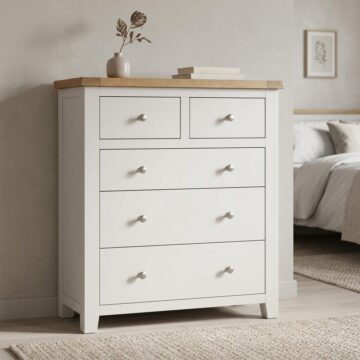 Norfolk White 2 Over 3 Chest | Clearance