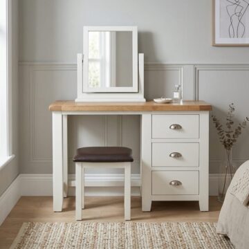Norfolk White Dressing Stool