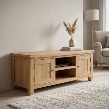 Norfolk Natural Oak Plasma TV Cabinet
