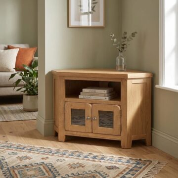 Norfolk Country Glazed Corner TV Cabinet