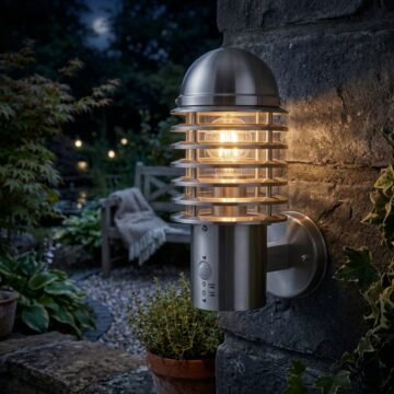 Gold Louvre Wall Light | Stainless Steel