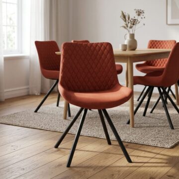 Sigma Dining Chair | Burnt Orange