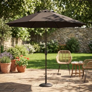 Elizabeth Parasol 2.2m | Carbon Grey