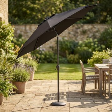 Elizabeth Parasol 2.7m | Carbon Grey