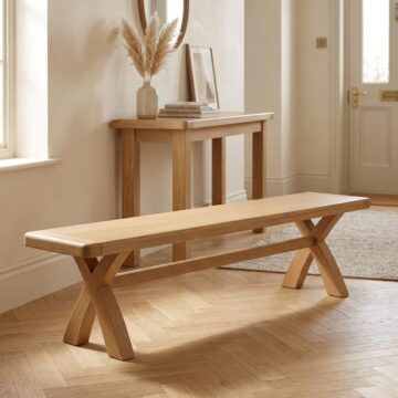 Oak Shire Cross Bench 2000 Without Cushion