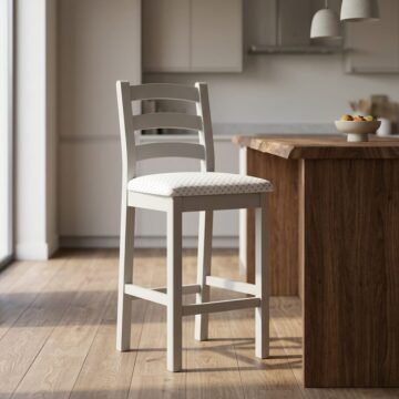 Havenwood Grey Bar Stool Without Cushion Light Grey