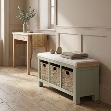 Havenwood Sage Storage Bench Without Cushion Sage | Assembled