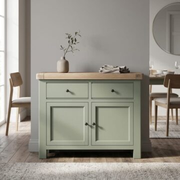 Havenwood Sage 2 Door 2 Drawer Small Sideboard | Assembled