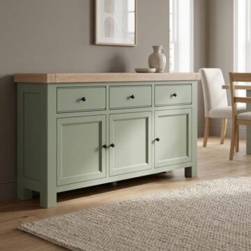 Havenwood Sage 3 Door 3 Drawer Large Sideboard | Assembled
