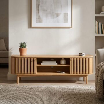 Serenity Oak 2 Door TV Unit 180cm