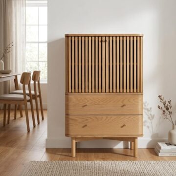 Serenity Oak Tall Cabinet