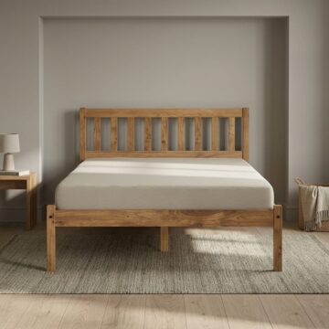 Lisbon Double Bed Brown