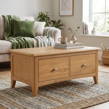 Tiree Oak 2 Drawer Coffee Table