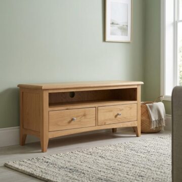 Tiree Oak Large TV Unit