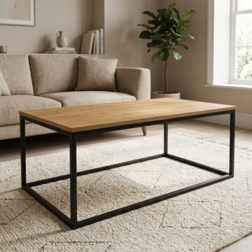 Ares Black Coffee Table | Assembled
