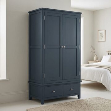 Geneva Blue Gents Wardrobe with Drawers