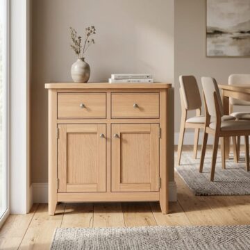 Arland Natural Oak Small Sideboard | Assembled
