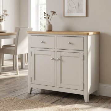 Arland Grey 2 Door 2 Drawer Standard Sideboard | Assembled