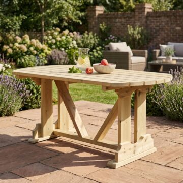 Timber Ergo 6 Seater Table 179x90