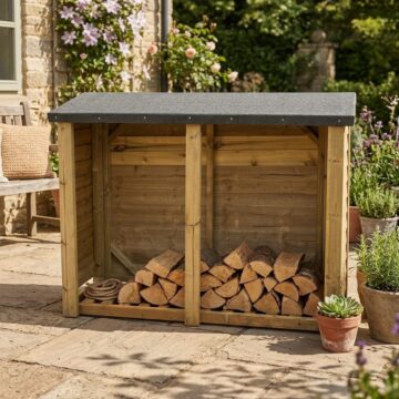 Timber Felted Heavy Duty Log Store 4x5