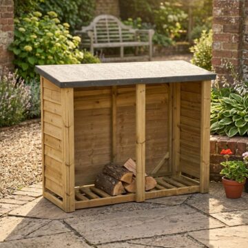 Timber Felted Heavy Duty Log Store 4x6
