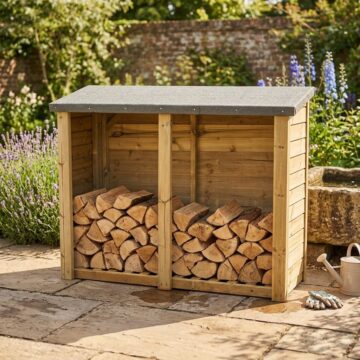 Timber Felted Heavy Duty Log Store 5x6