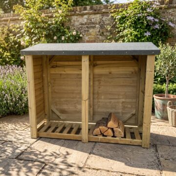 Timber Felted Heavy Duty Log Store 6x5