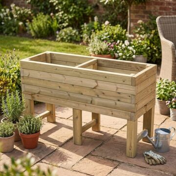 Timber Super Heavy Duty Veg Trough 180x60x50 | Assembled