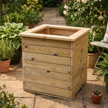 Timber Deluxe Square Planter 50x50x53 | Assembled