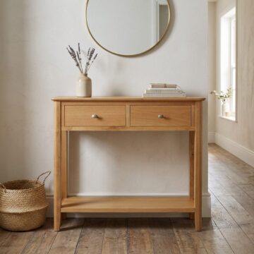 Denby Oak Console Table