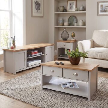 Fife Grey 3 Piece Living Room Set