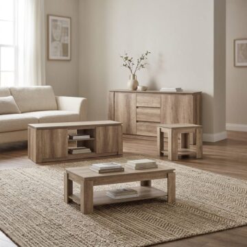 Valley Oak 4 Piece Large Living Room Set