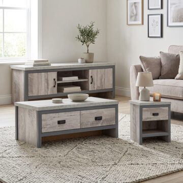 Fenway Grey 3 Piece Living Room Set