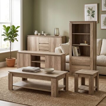 Valley Oak 5 Piece Living Room Set | Clearance