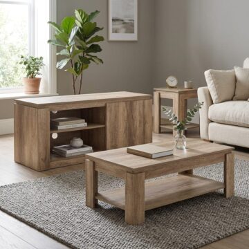 Valley Oak 3 Piece Living Room Set