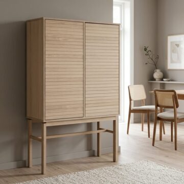 Lindley White Oak 2 Door Cabinet