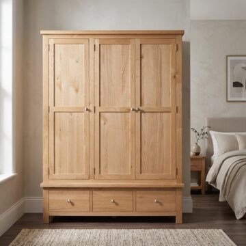 Wynyard Oak Triple Wardrobe