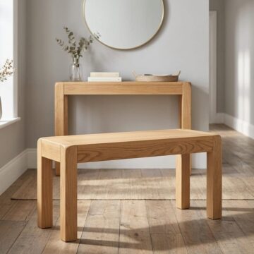 Haven Waxed Oak 104cm Bench