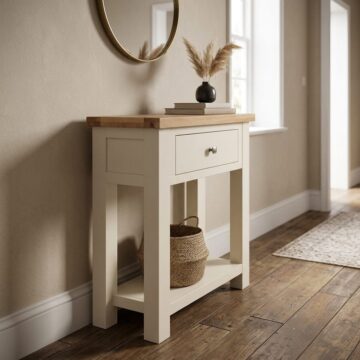 Wynyard Ivory Small Console Table | Assembled | Clearance
