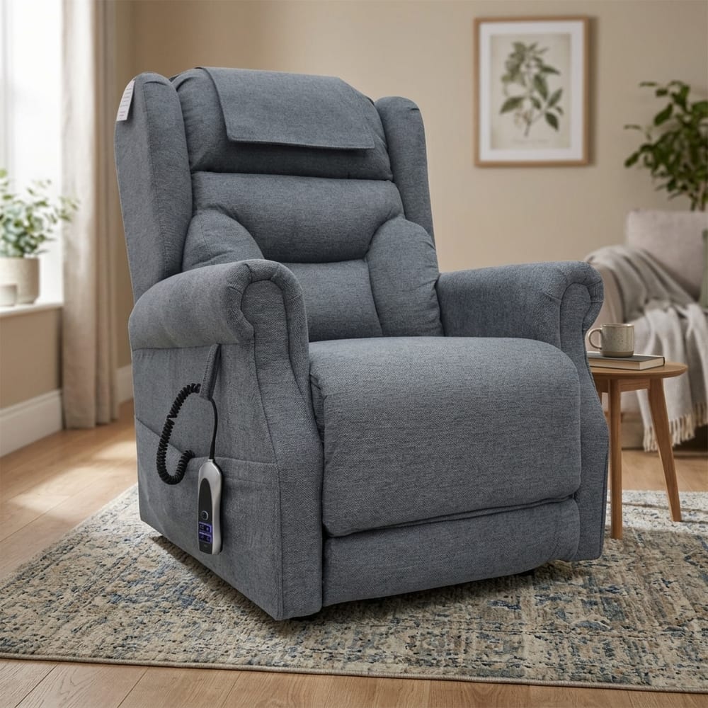 Zeus Quad Motor Lift & Tilt Chair - Steel Grey | Assembled