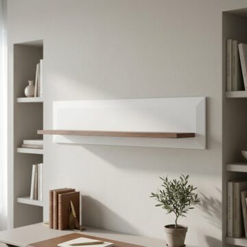 Signature White Wall Shelf 125cm