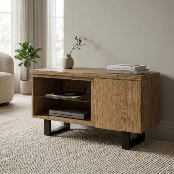 Julianos Corner TV Unit - Oak