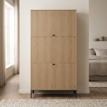 Liberty 4 Door Wardrobe | Oak Finish