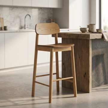 Williams Oak Bar Stool Set of 2