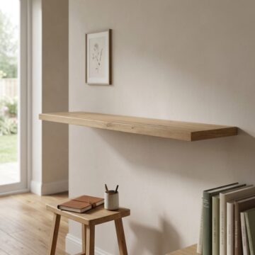 Solara Wall Shelf 140cm | Artisan Oak Finish