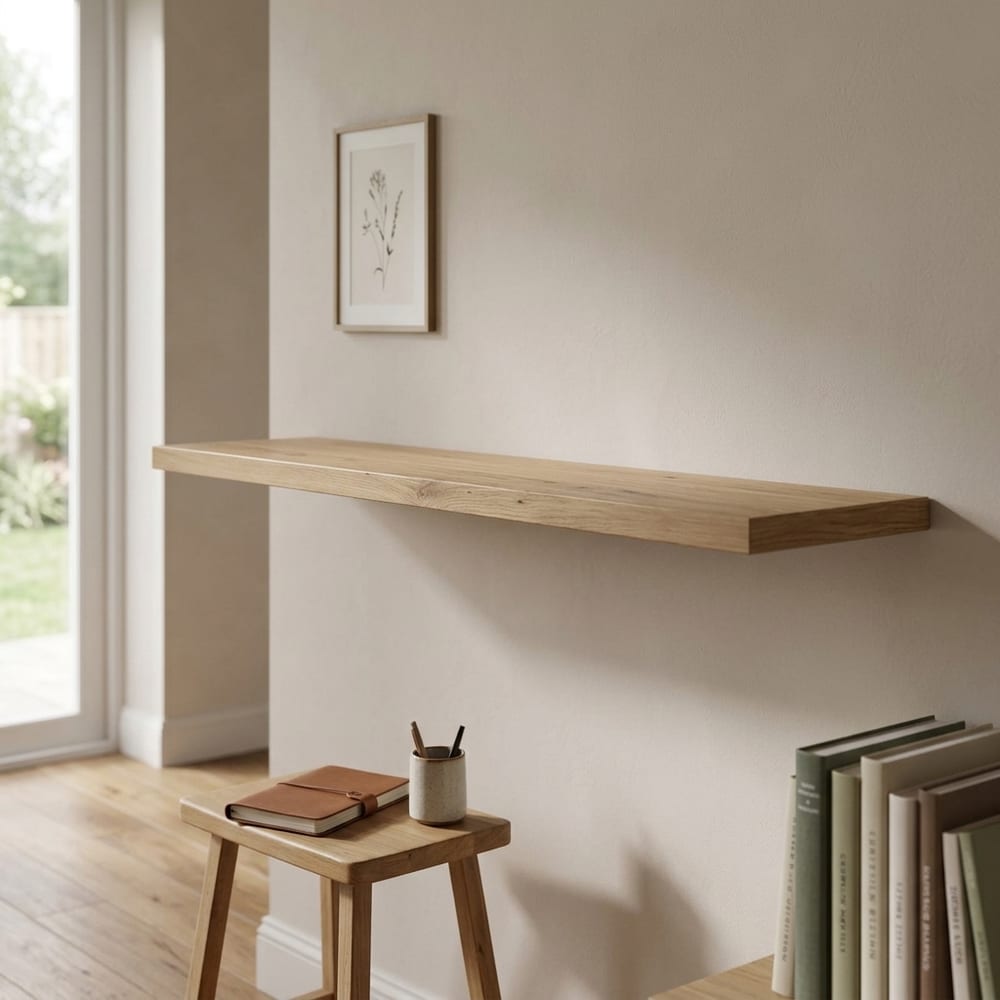 Solara Wall Shelf 140cm | Artisan Oak Finish